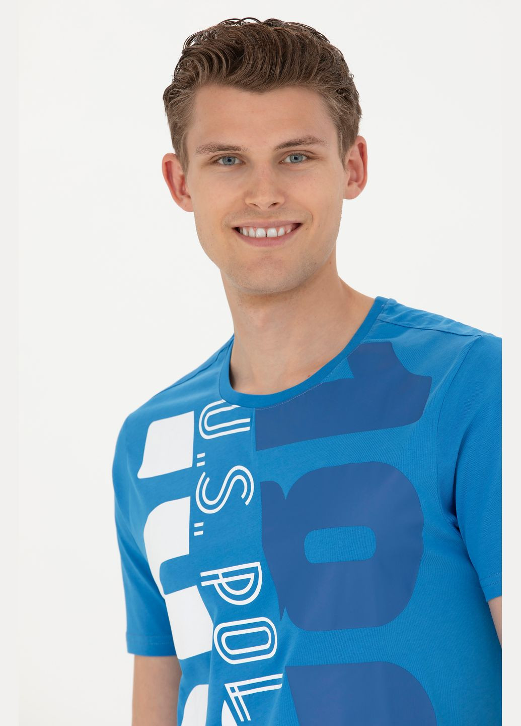 Синяя футболка-футболка u.s/ polo assn. мужская для мужчин U.S. Polo Assn.