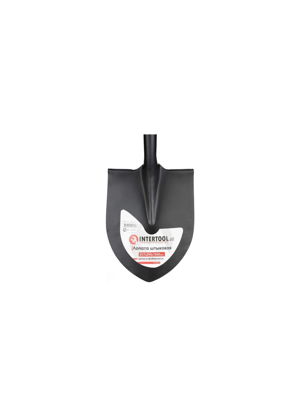 Лопата штикова 217 x 290 x 1050 мм ручка фіберглас Intertool (366217735)