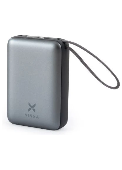 Батарея універсальна 20000 mAh 45W Display Cable (VPBB2045C) Vinga (397320857)