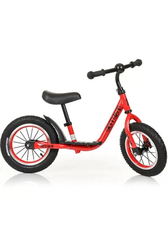 Беговел "KIDS" M 4067A-1 детский 12 д, выс., до сиденья 30-43см, красный PROF1 (365633672)