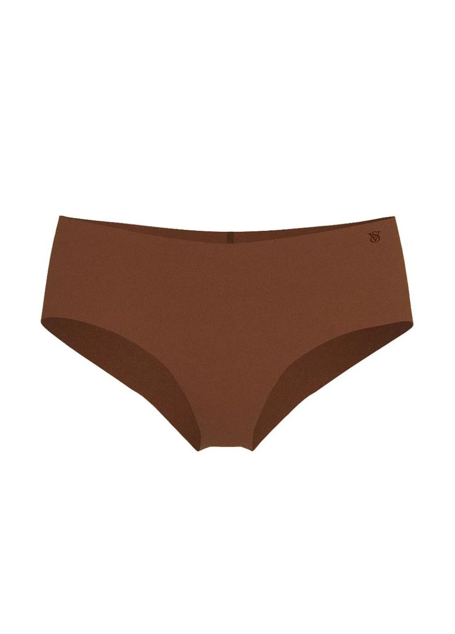 Трусики-чіки жіночі безшовні No-Show Cheeky Panty коричневі M Victoria's Secret (401238015)