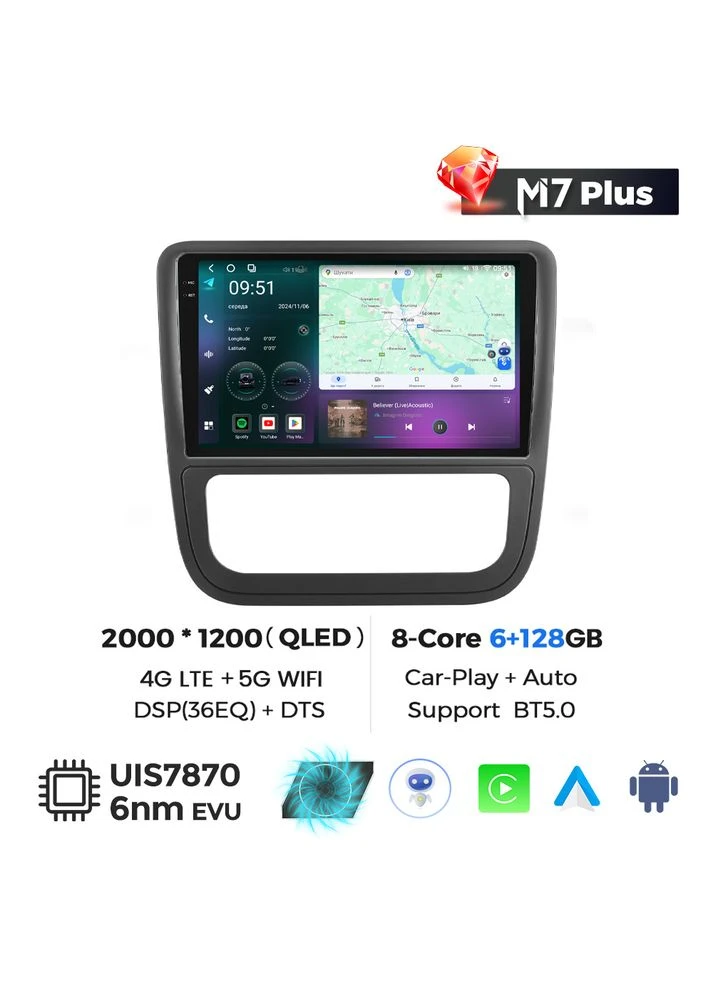 Штатная магнитола M7 Plus Volkswagen Scirocco (2008-2014) CarPlay QleD Mekede A5 (384272618)
