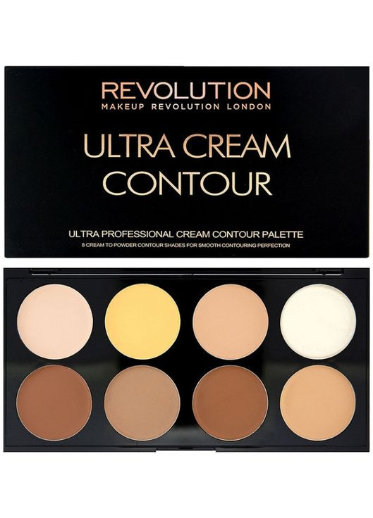 Палетка для контуринга кремовая Ultra Cream Contour Palette 13g (287519-186850) Makeup Revolution (368660989)