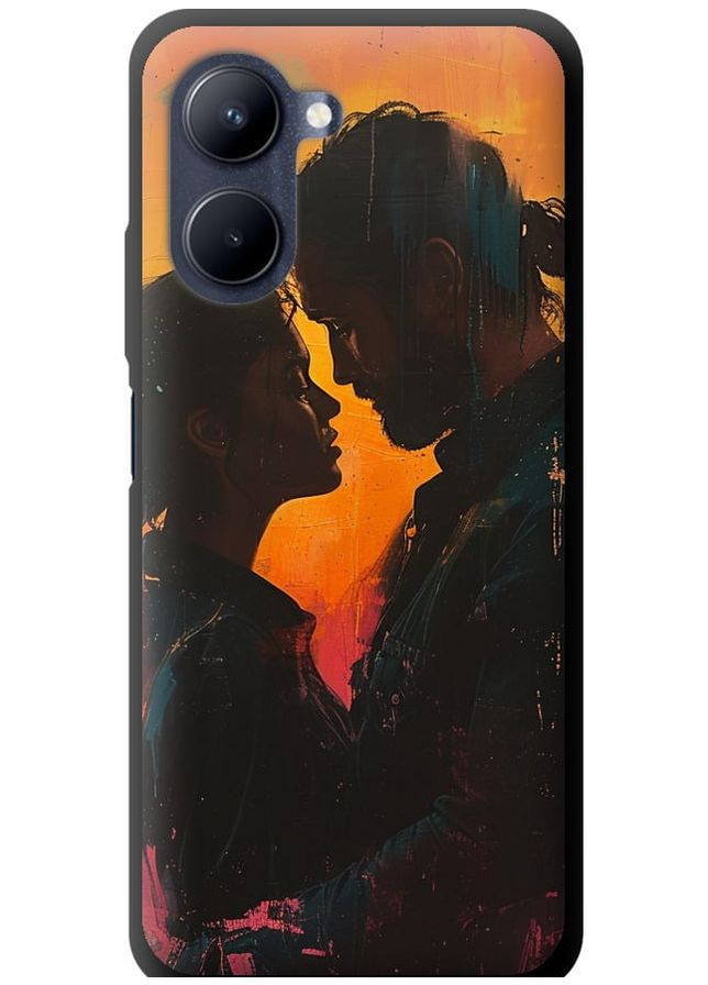 TPU черный чехол 'Любовь на полотне' для Endorphone Realme C33 (286763593)