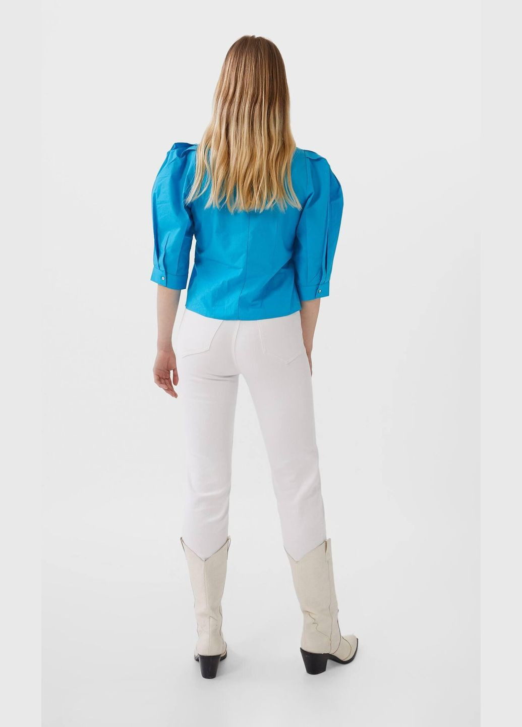 Блакитна блуза літо,блакитний, Stradivarius