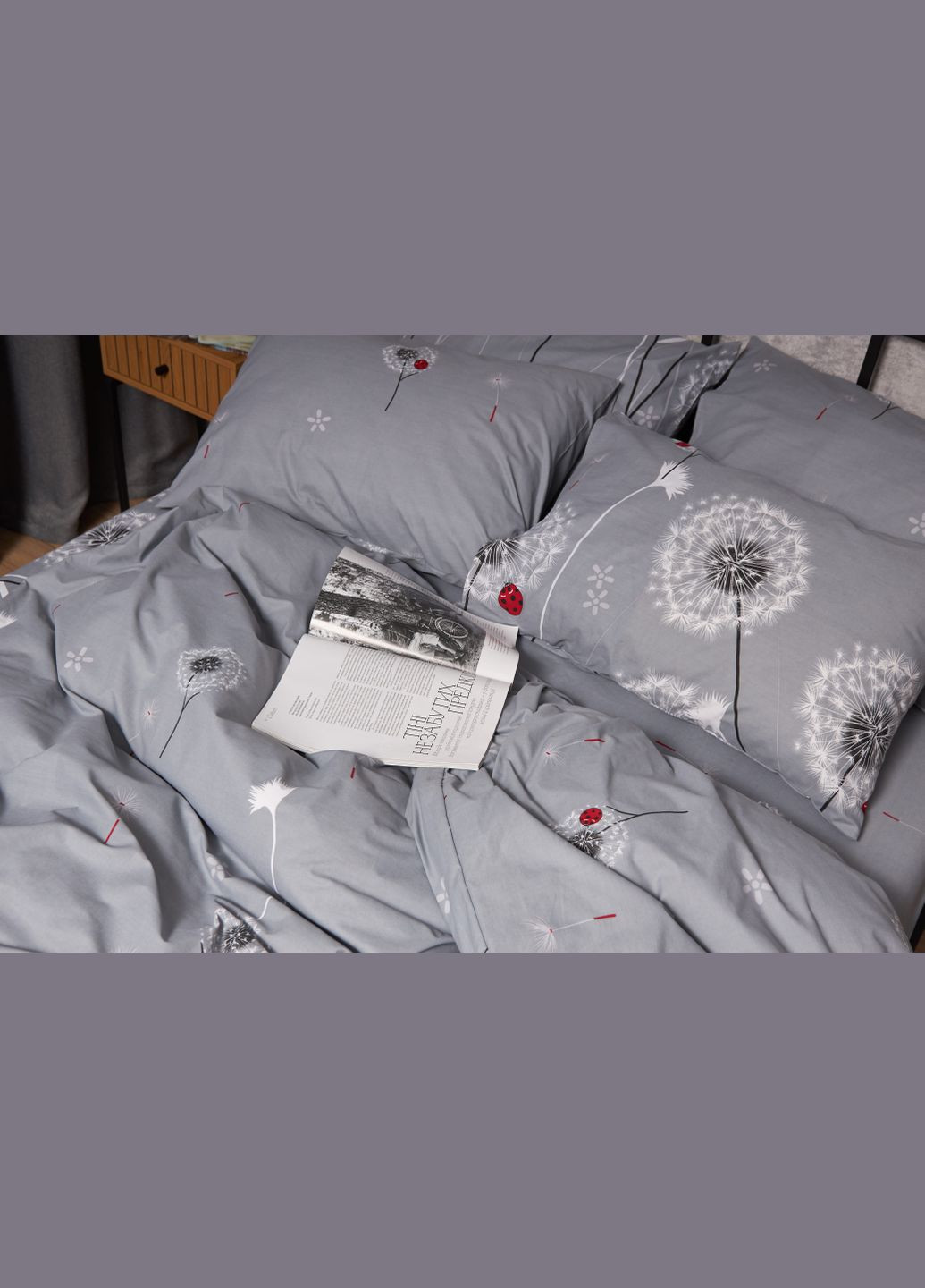 Комплект постільної білизни Бязь Gold Люкс «» полуторний євро 160х220 наволочки 2х50х70 (MS-820005446) Moon&Star Ladybug (296909771)