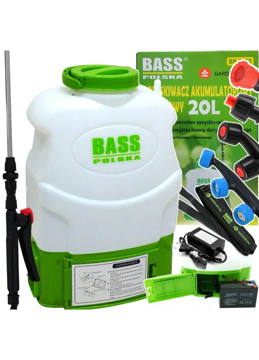 Опрыскиватель ранцовый аккумуляторный для огорода и сада 20 л 8620 Bass Polska (368698180)