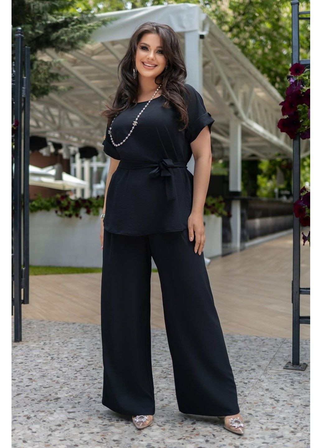 Костюм брючний, трансформер, мод ІТ-2005, чорний, розмір 62-64 No Brand (355469757)