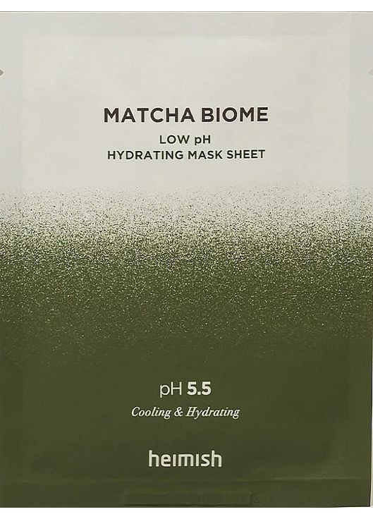 Тканевая маска для лица Matcha Biome Low pH Hydrating Mask Sheet 5x30ml (1203995-22491581) Heimish (368652412)