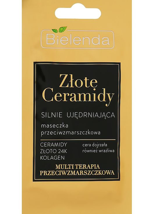 Концентрована зміцнювальна маска проти зморщок Golden Ceramides 8g (968550-44338) Bielenda (368602862)
