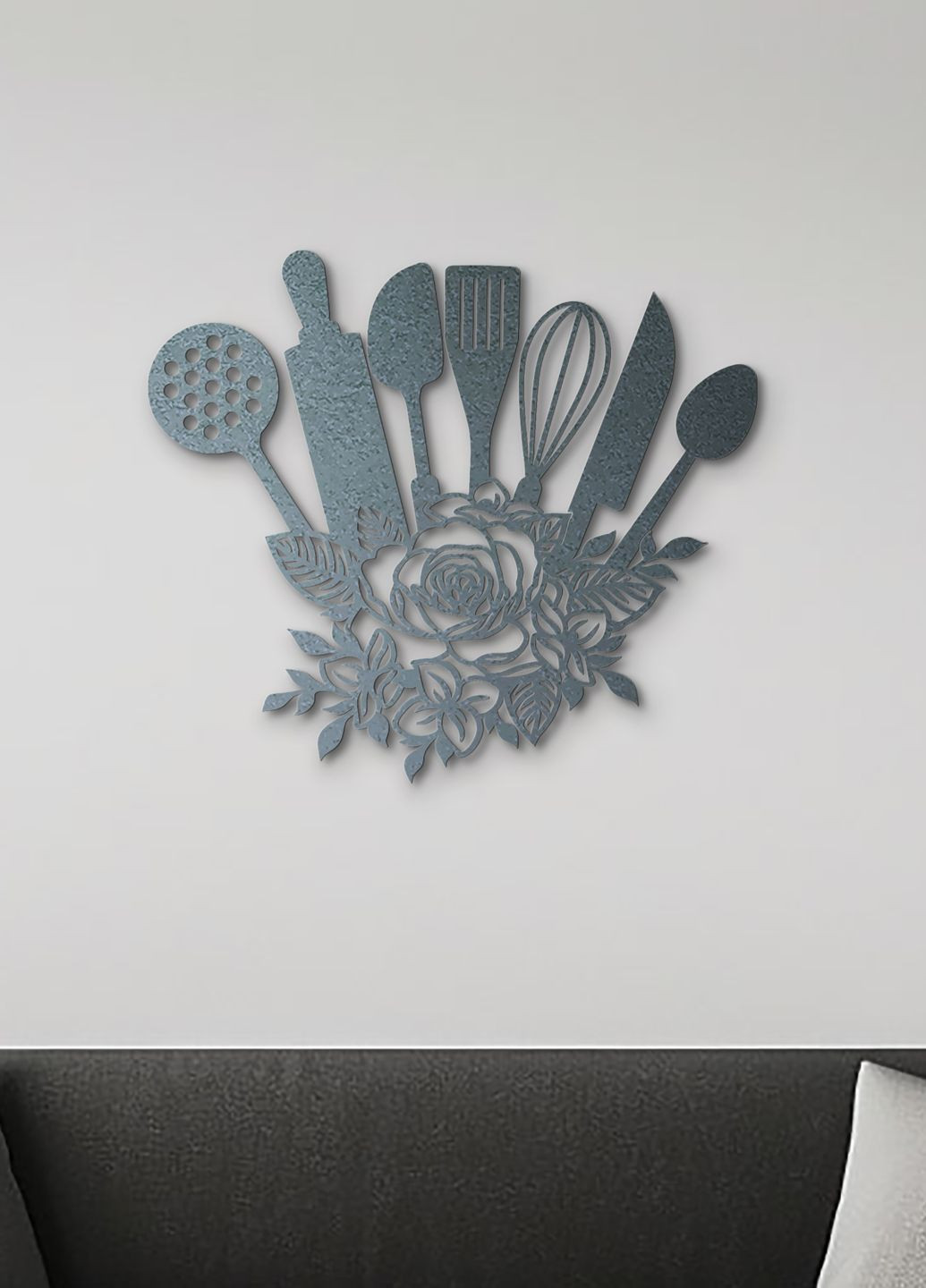 Современная картина на кухню, декор для комнаты "Набор столовых приборов", декоративное панно 30х35 см Woodyard (291882740)