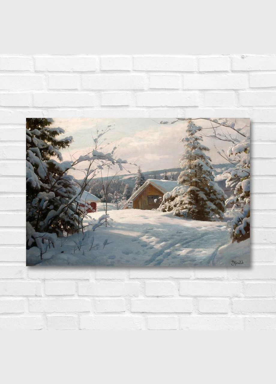 Друк на полотні Зимовий пейзаж Монстеда Педера 60x90 No Brand (346494387)