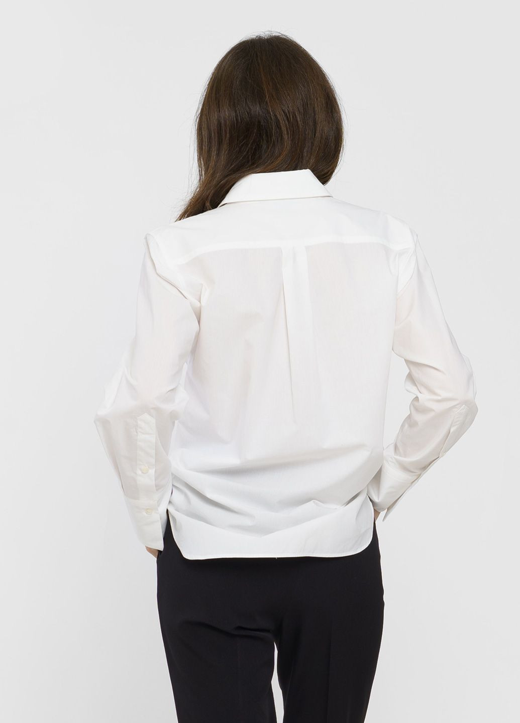 Белая кэжуал рубашка однотонная Seventy