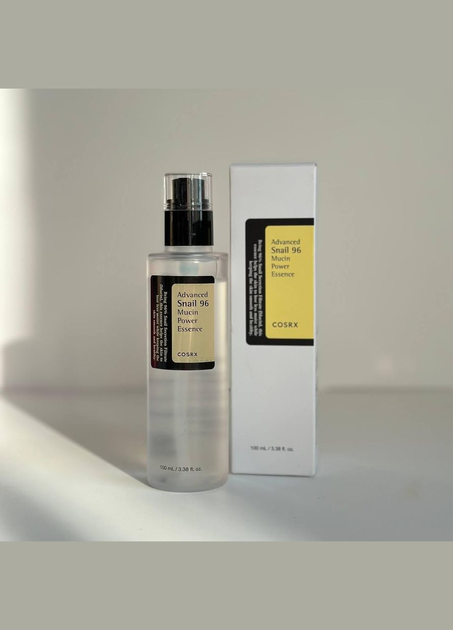 COSRX Увлажняющая эссенция с муцином улитка Advanced Snail 96 Mucin Power Essence, 100 мл — Крем, Южная Корея (311666060)
