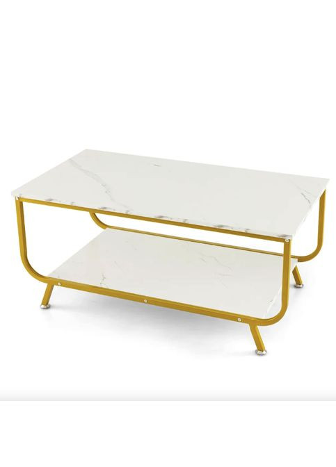 Журнальний стіл Marble двоярусний Costway (361952331)