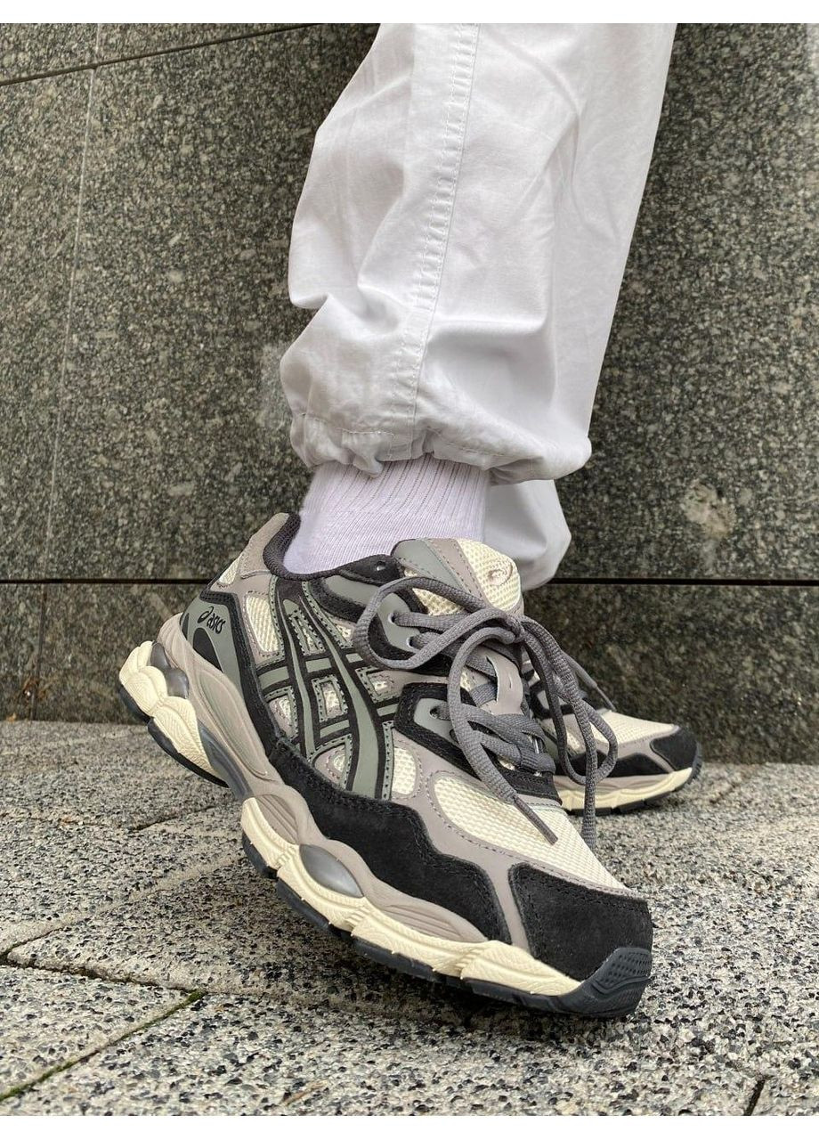 КРОССОВКИ ЖЕНСКИЕ ASICS GEL-NYC BEIGE BROWN АСИКС ГЕЛЬ НЮК No Brand бежевые демисезоны (368647134)