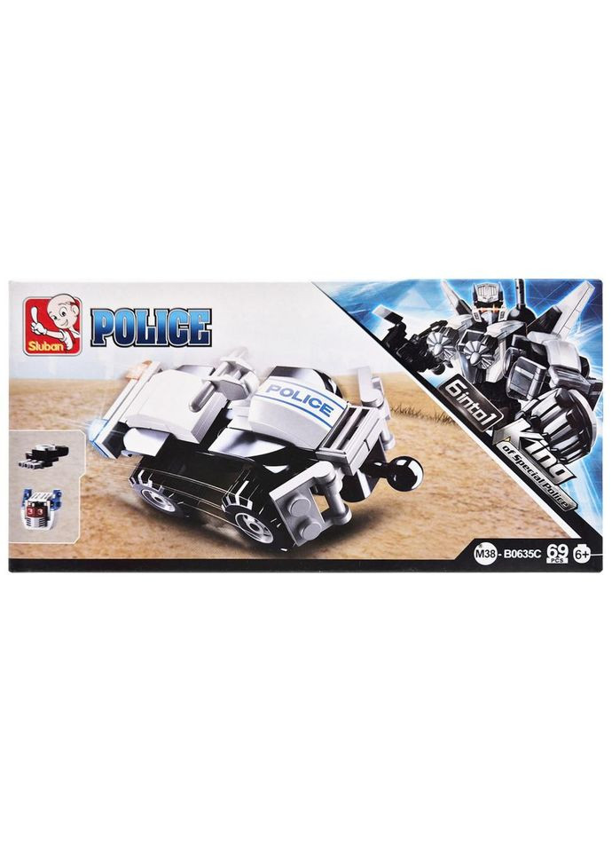 Детский конструктор Полицейская серия Police SLUBAN M38-B0635-3, 69 деталей No Brand (339779820)