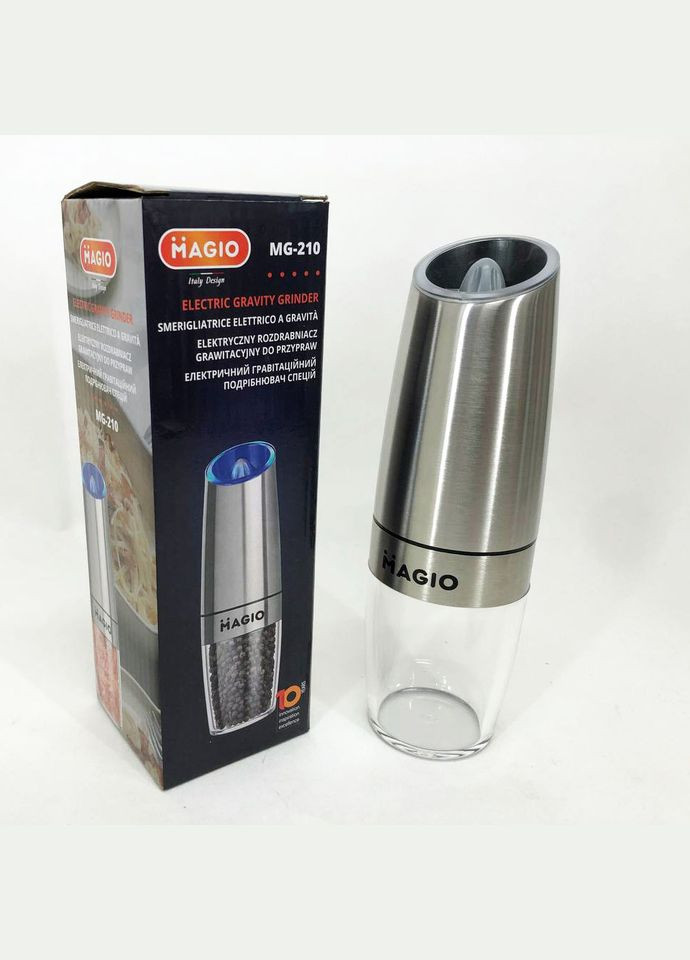 Электрический гравитационный измельчитель специй MG-210, Электрическая мельница с подсветкой Magio (364664700)