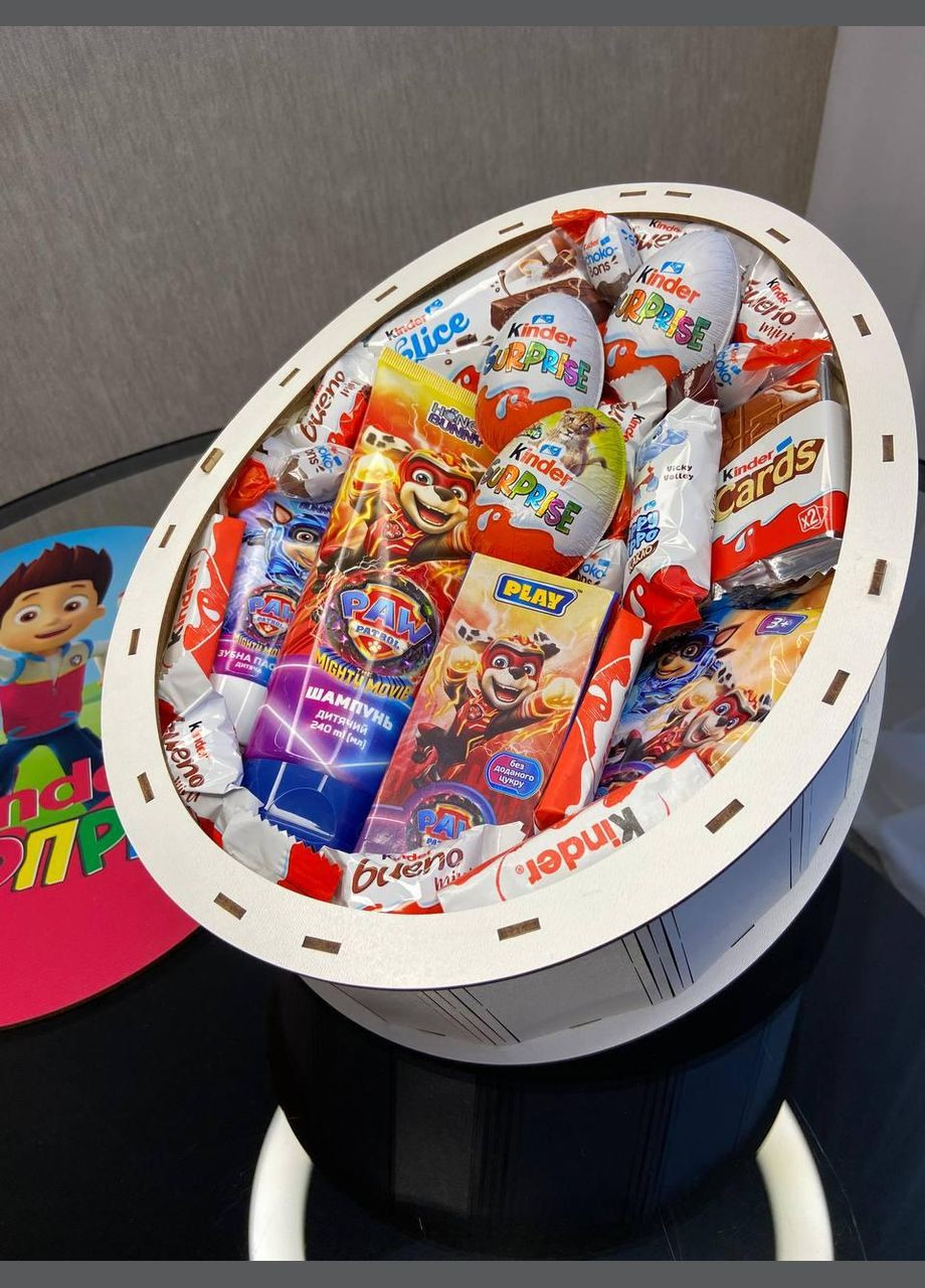 Детский подарочный Kinder-бокс с Маршалом (Щенячий патруль) — сладости для настоящих героев Paw Patrol (340489869)