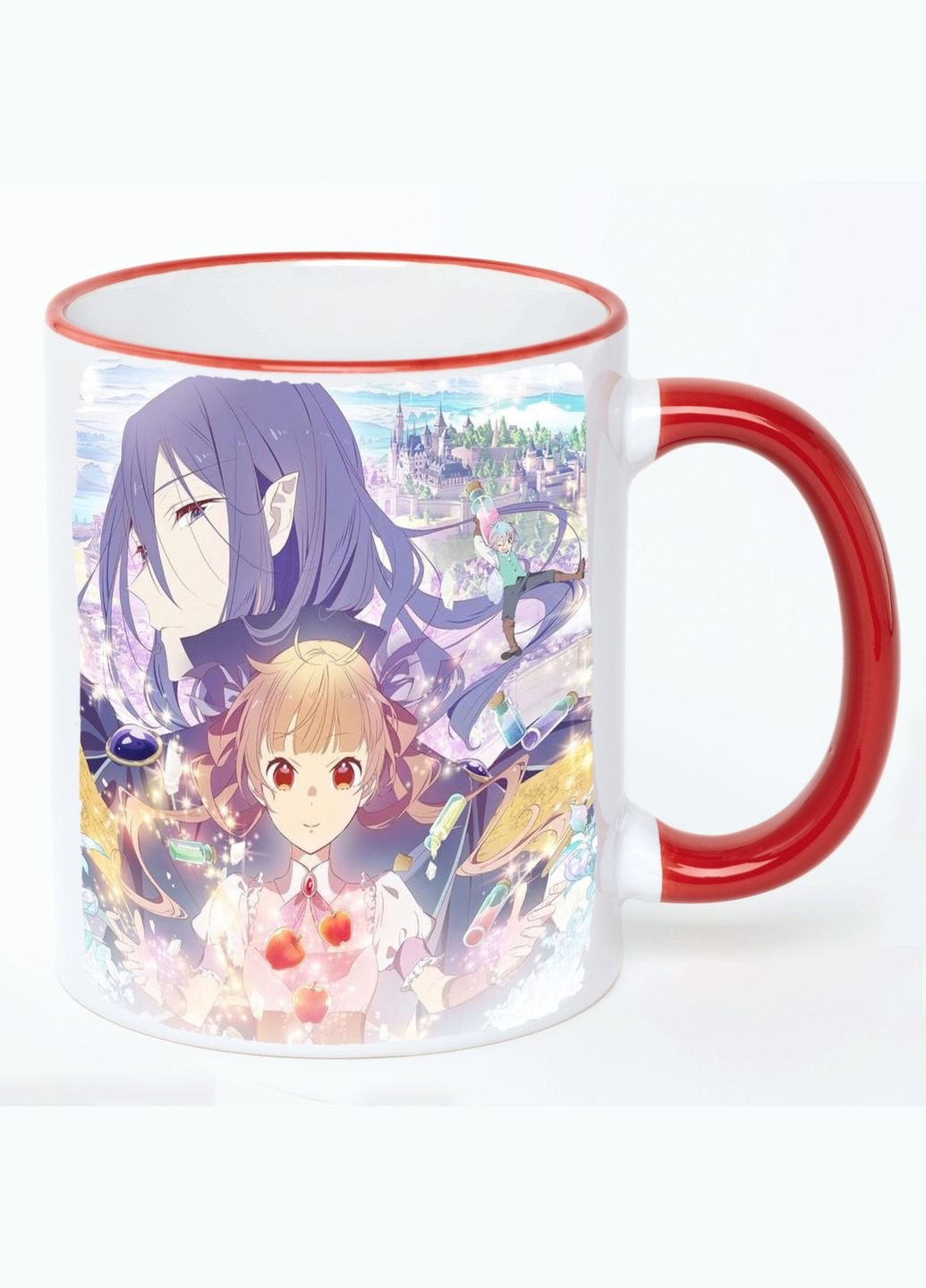 Чашка Сказка о сахарном яблоке Аниме #005 (кружка, кружка) Белая с Красной ручкой 330 мл No Brand (322716349)