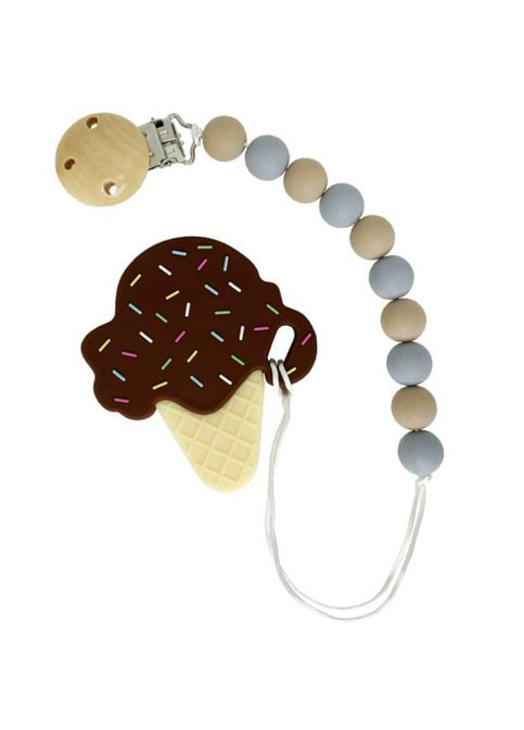 Силиконовый прорезыватель "Мороженое" Mega Zayka MGZ-0507(Brown) Megazayka (300352559)