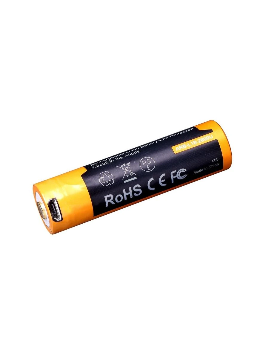 ARB-L18-2600U Акумулятор 18650 (2600 mAh) Li-ion micro usb заряджання Fenix (397055057)