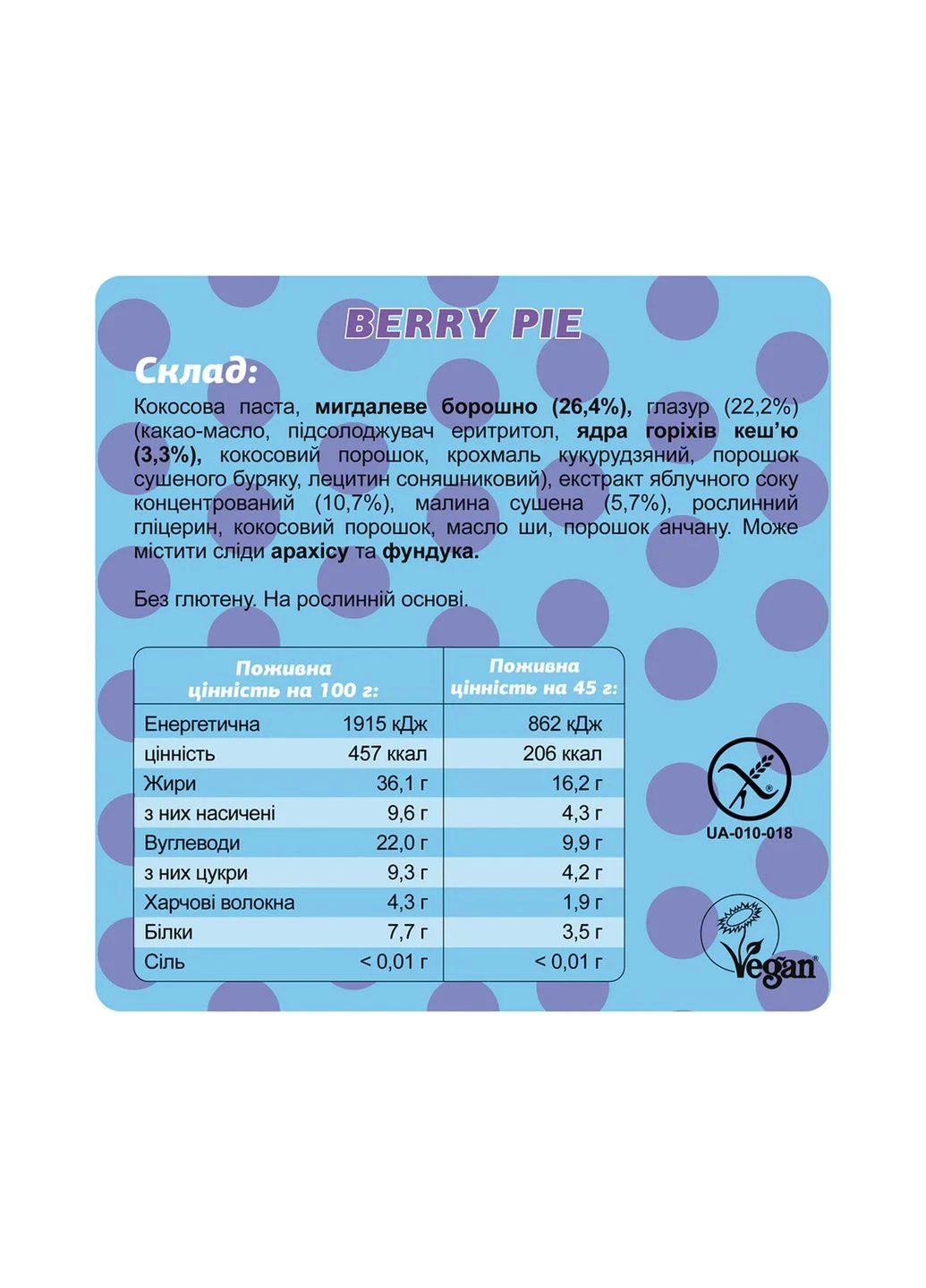 Protein Bar Special - 10x45g Berry Pie FIZI (380948798)