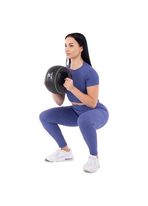 Медбол м'яч медичний дворучний з хватами (вага 5 кг) TA-7827-5 Zelart (367617445)