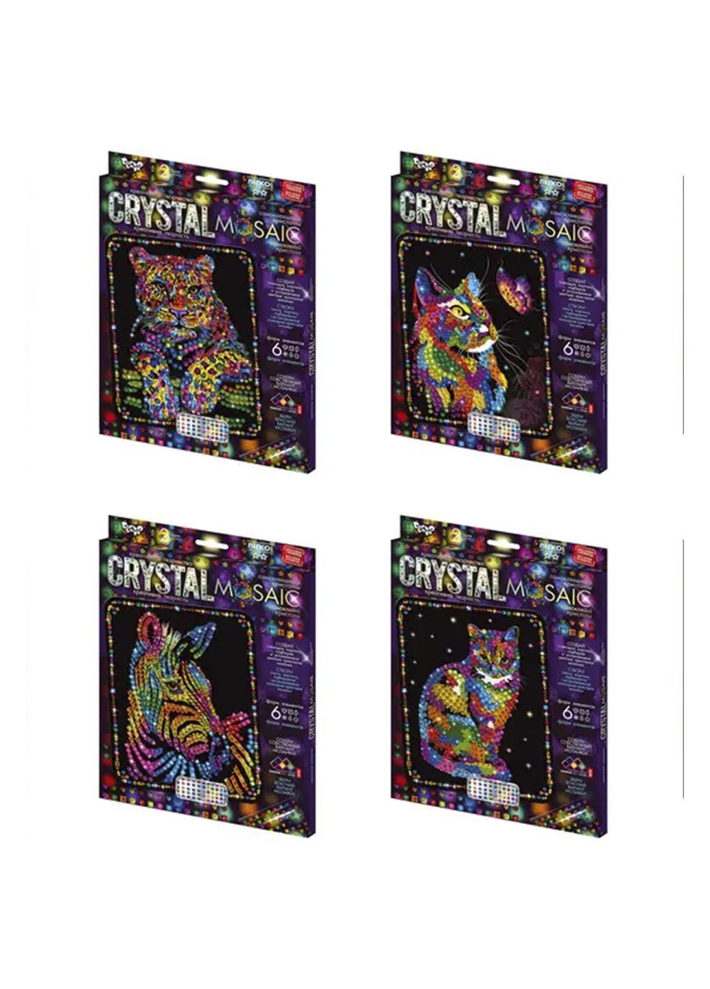 Креативна творчість "CRYSTAL MOSAIC" колір різнокольоровий ЦБ-00199443 Danko Toys (311505016)