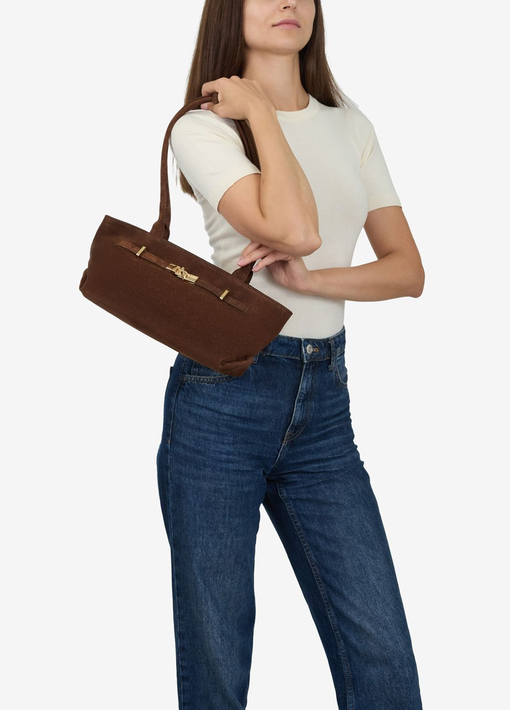 Сумка женская замшевая кросс-боди средняя Сrossbody Regina Notte (364673883)