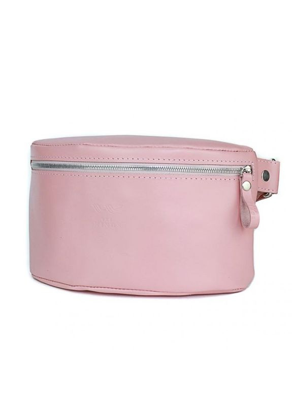 Поясная сумка женская кожаная через плечо розовая гладкая The Wings (302008466)