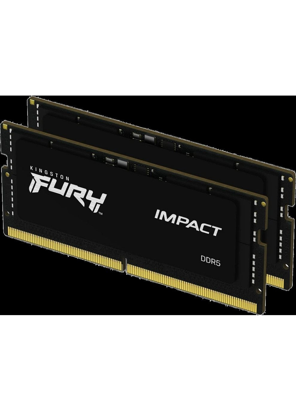 ОЗП SODIMM DDR5 32GB (2x16GB) 5600Mhz FURY Impact Black (KF556S40IBK2-32) Kingston (360420521)