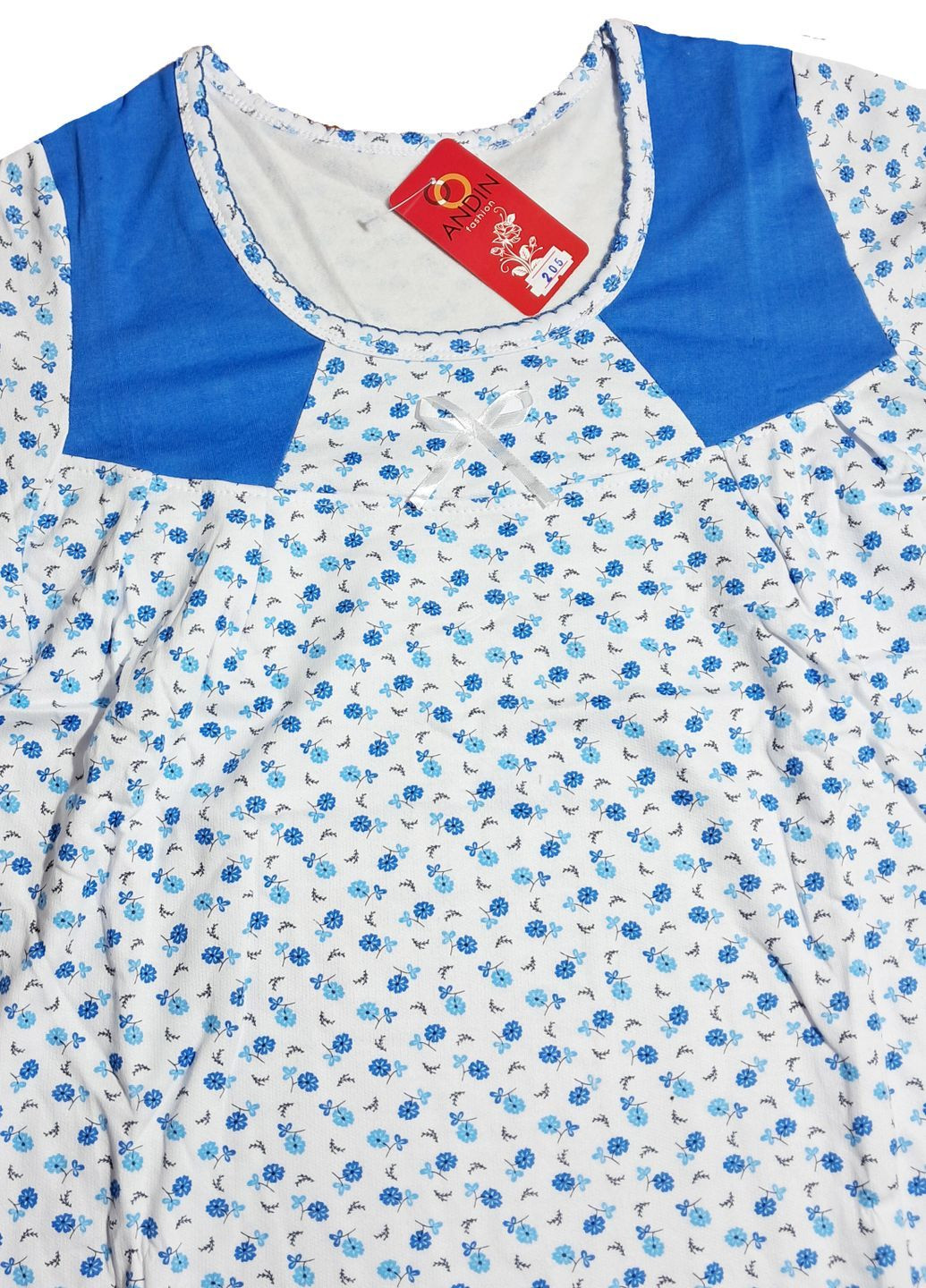 Женская ночная рубашка тёплая на флисе хлопок (205) ANDIN (369000870)