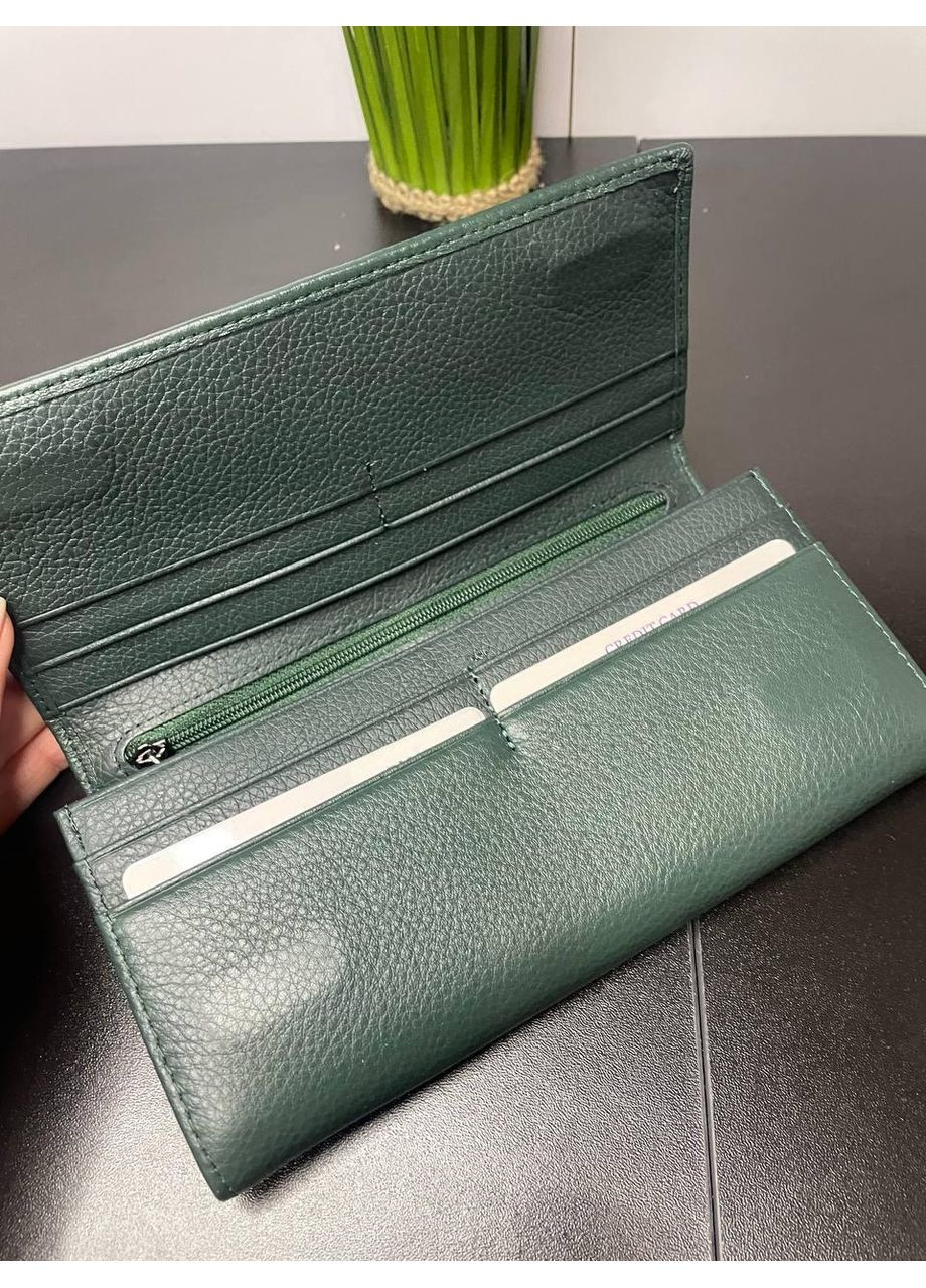 Жіночий гаманець класичний стандартного розміру зелений Vermari (369723604)