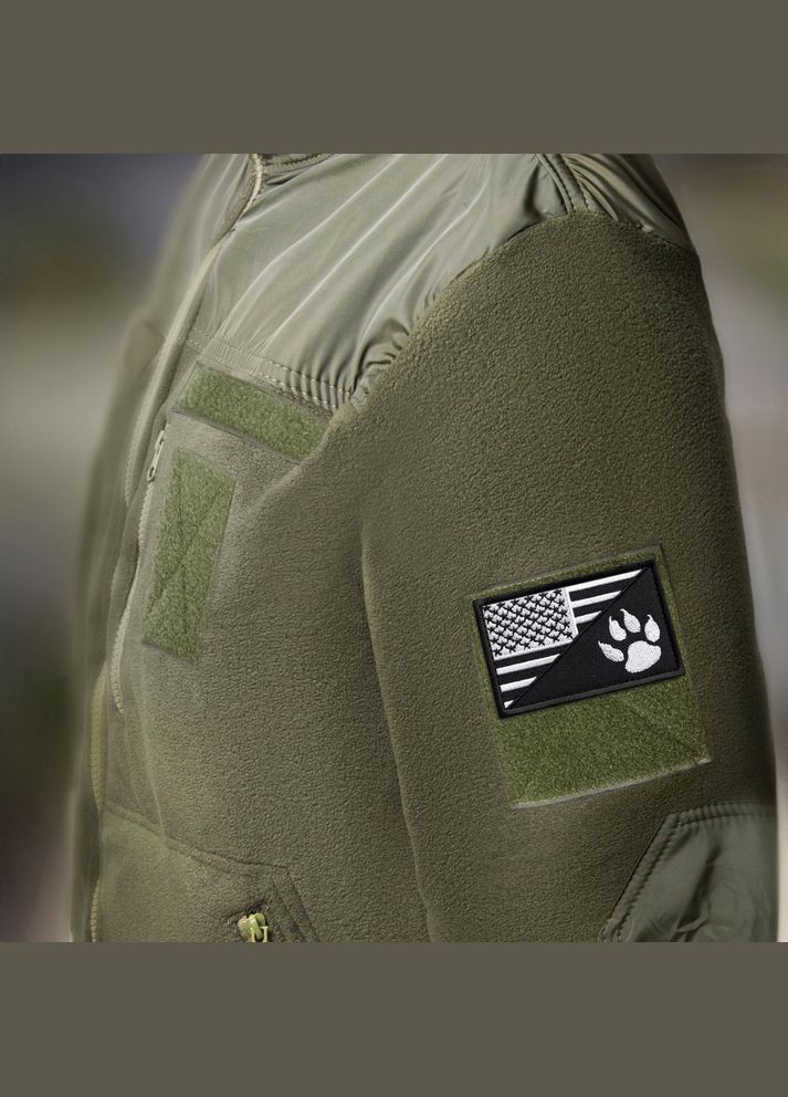 Набір шевронів 2 шт з липучкою Прапор США та лапка для службових собак, K-9, кінологів, кінологічна служба IDEIA (300229191)