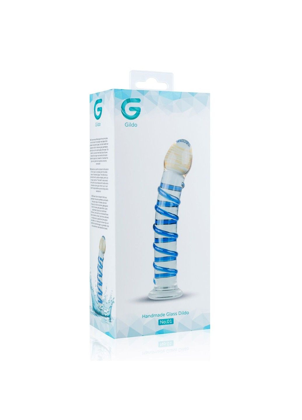 Стеклянный дилдо Glass Dildo No 1 искусственный член для реалистичных ощущений Gildo (298350049)