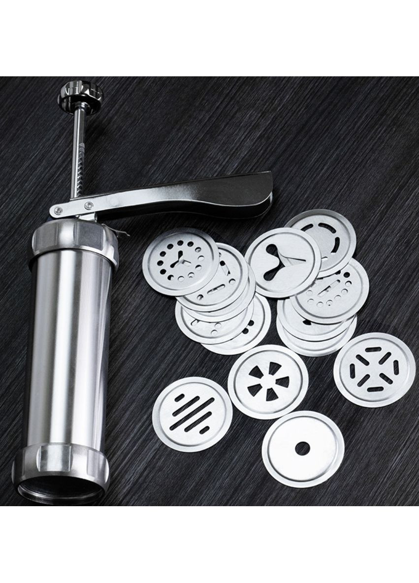 Кондитерский шприц-пистолет для печенья и крема, кондитерский плунжер и 20 фигурных насадок China (366875022)