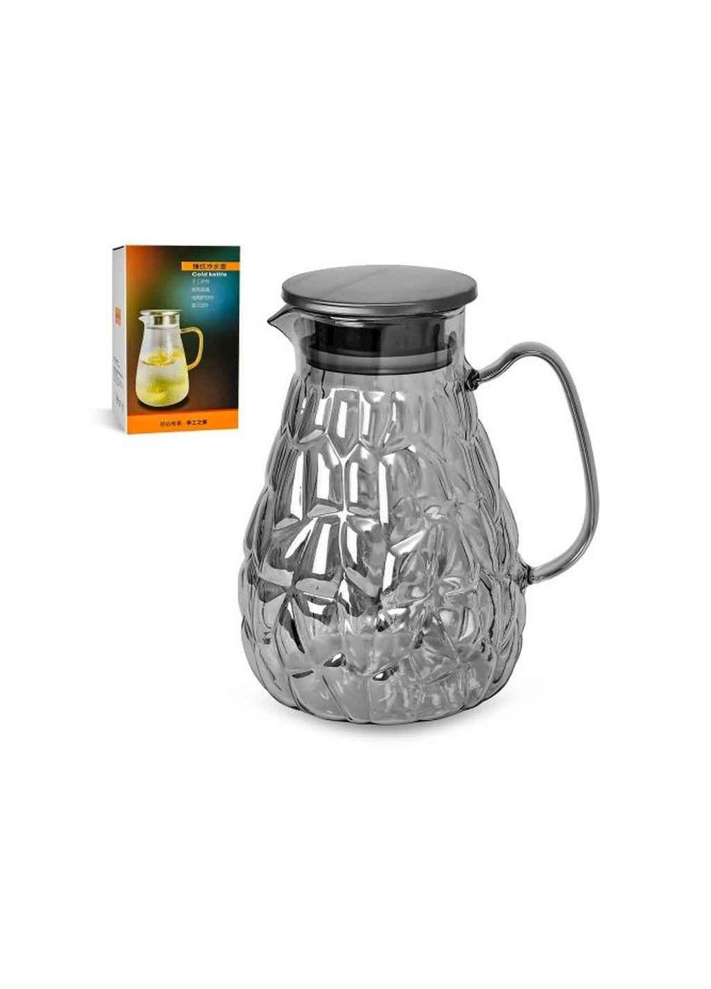 Графін 1,8л з кришкою скляний R92769-S ТМ Stenson (322055651)