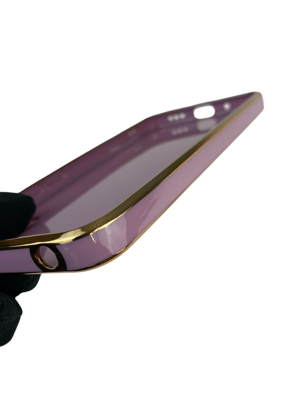 Чохол для Redmi 9A з кільцем MagSafe із золотою окантовкою на сяомі редмі 9а чорничний gs1 Xiaomi (366232357)