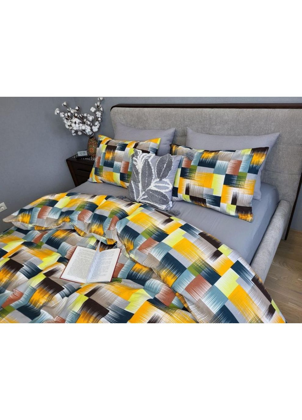 Постельное белье Фаворит/сизый дым, фланель(байка) Евро размер, наволочки 50/70 No Brand (364218312)