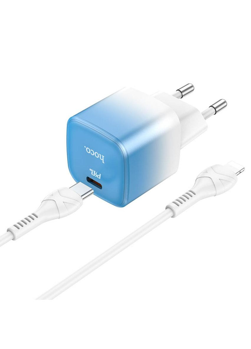 Блок для зарядки C101A single port PD20W charger set(C to iP) Ice Blue Hoco (367724165)