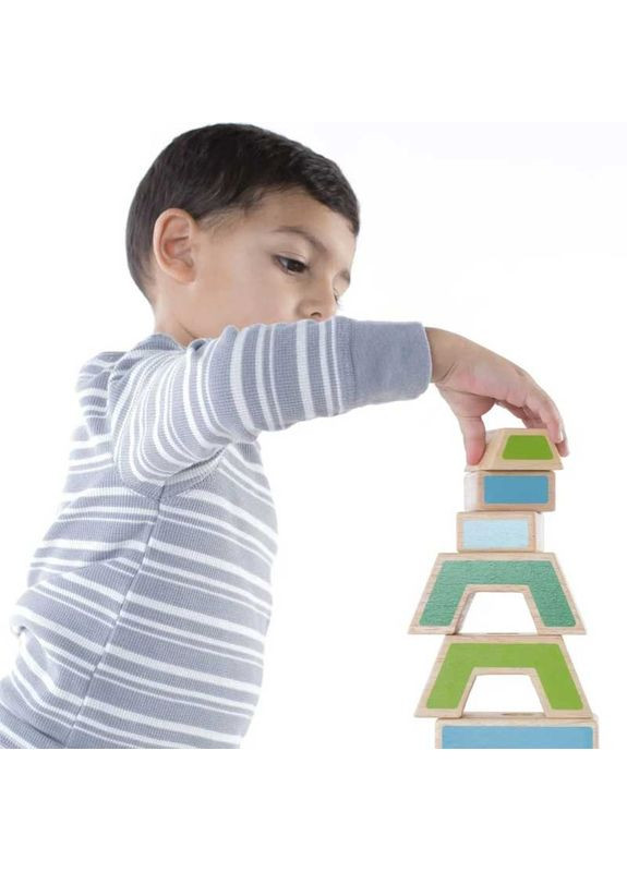 Сортер набір дерев'яних блоків Manipulatives Чергування та поєднання (G6735) Guidecraft (323091168)