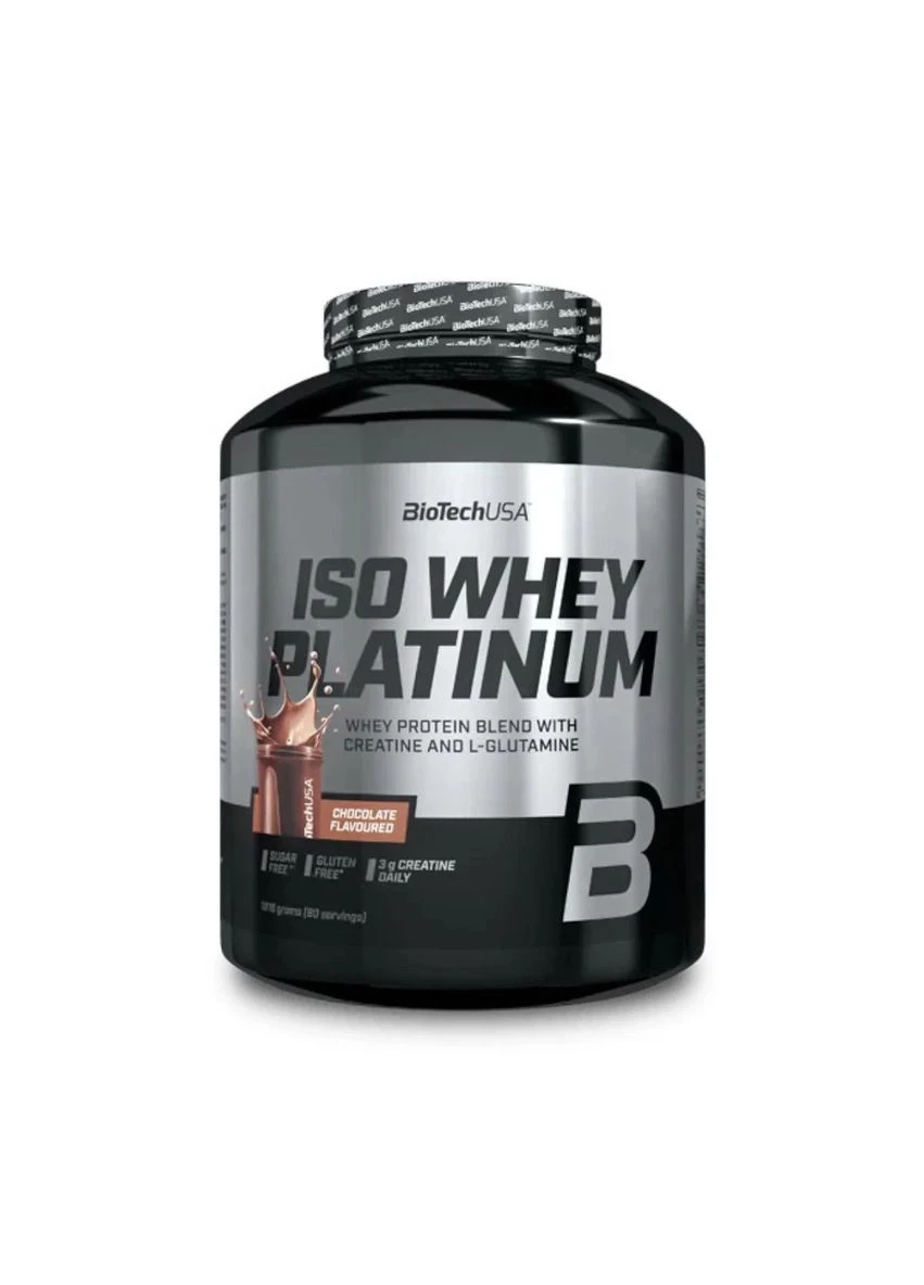 Сывороточный протеин изолят Iso Whey Platinum, шоколад, 1,81 кг Biotechusa (392965209)