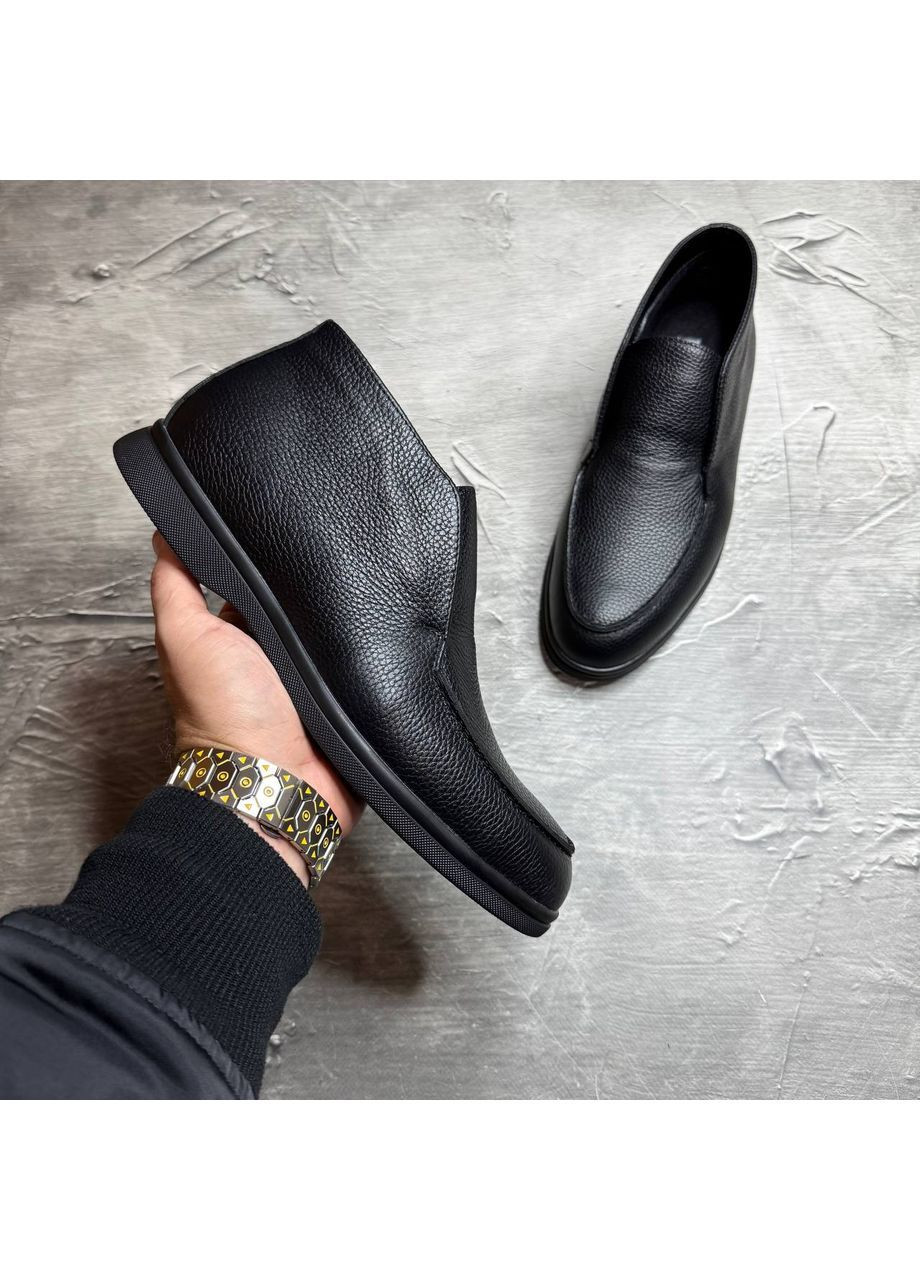 Черевики зимові шкіряні на байці No Brand (372833253)