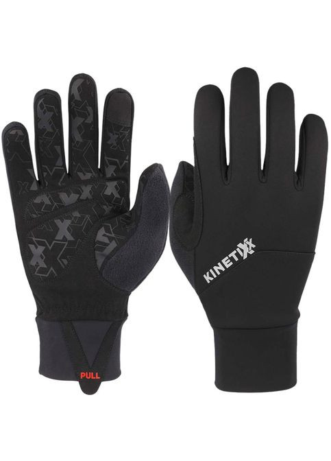 Велорукавички Logan unisex з пальцями чорні KinetiXx (316151180)