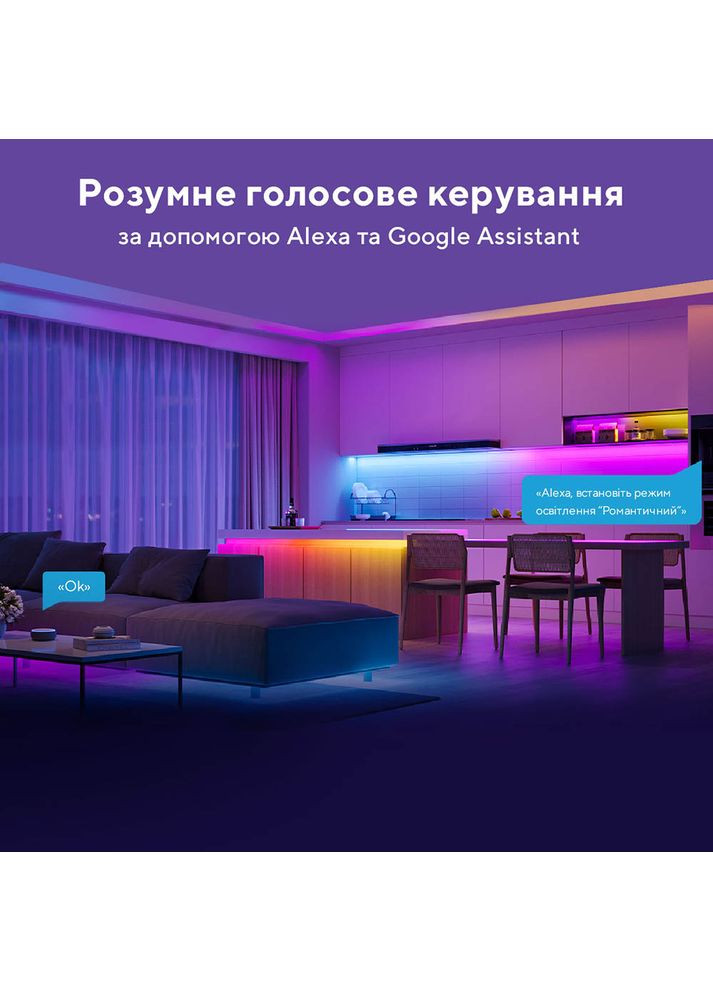 Умная светодиодная лента H618С RGBIC Basic Wi-Fi + Bluetooth LED Strip (H618C3D1) Govee (322937109)