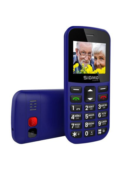 Мобильный телефон (4827798585238) Sigma Comfort 50 EASY TYPE-C Blue (366522627)