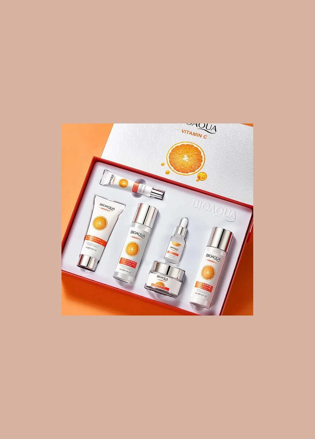 Набір для догляду за обличчям зволожувальний Vitamin C Set 6в1 Bioaqua (328450700)