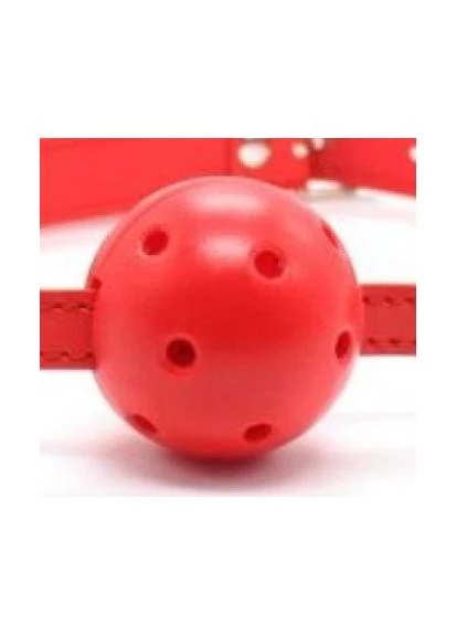 Кляп червоного кольору для пристрасних ігорАфродита 1879 No Brand (391588052)