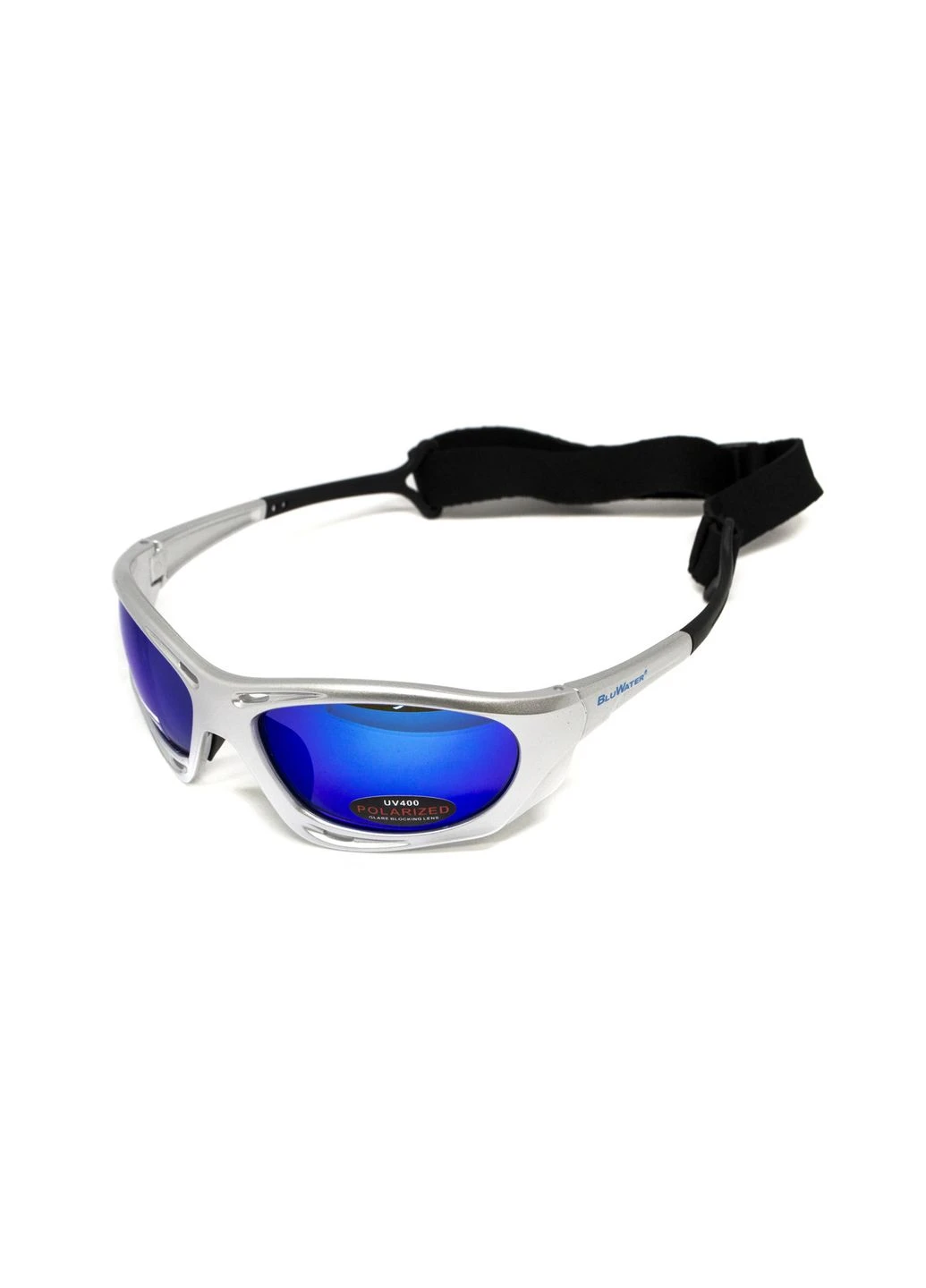 Окуляри поляризаційні Hydro Silver Polarized (G-Tech™ blue) Anti-Fog, дзеркальні сині в сріблястій оправі BluWater (370271285)